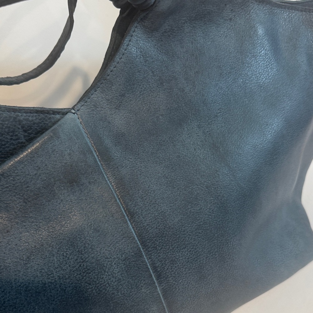 latico Navy Blue Leather Tote with Detachable Strap - Picture 8 of 15